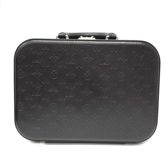 Louis Vuitton MM Black Bag Monogram Glace Valisette - Picture 1 of 16